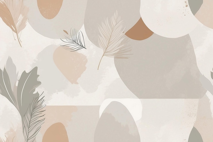 Photo neutral flat and minimalist boho aesthetic abstract background wallpaper artwork art illustration