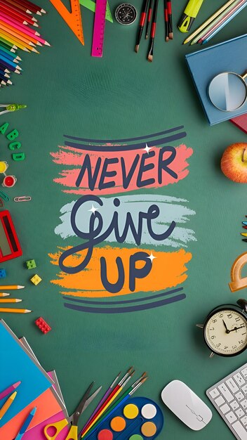 Photo never give up