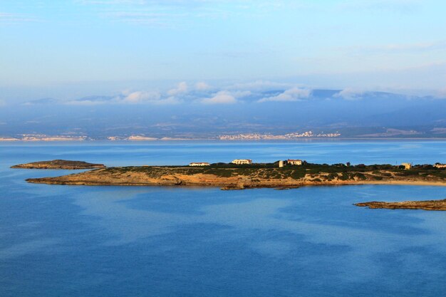 Photo neverland in blue water