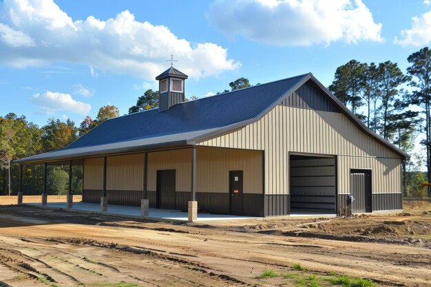 Photo new barn with open carport