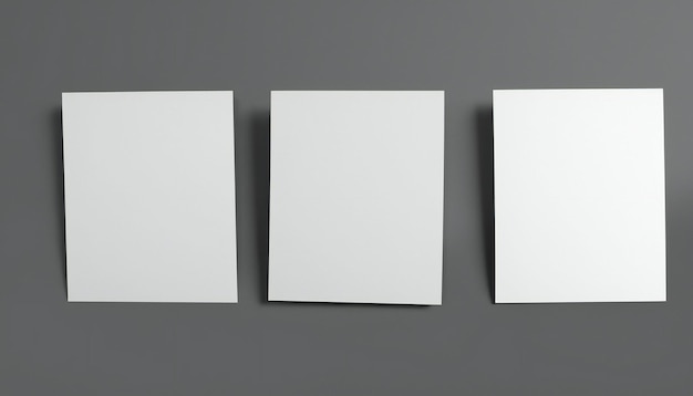 Photo new blank white papers