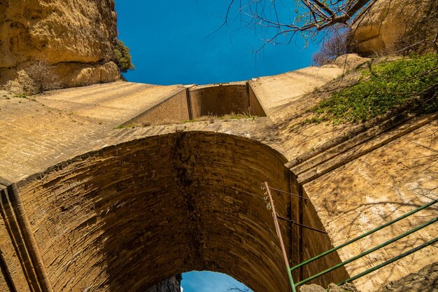 New Bridge Spanish Puente Nuevo from 18th century in Ronda southern Andalusia Spain