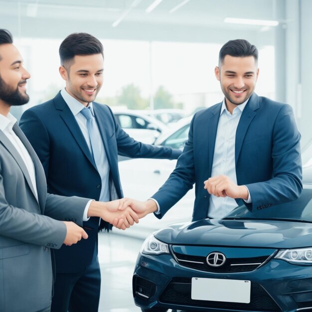 Premium Photo New car deal
