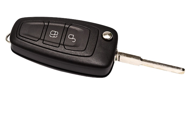 New car key isolated on white background