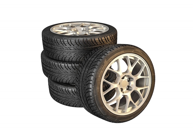 New car tire