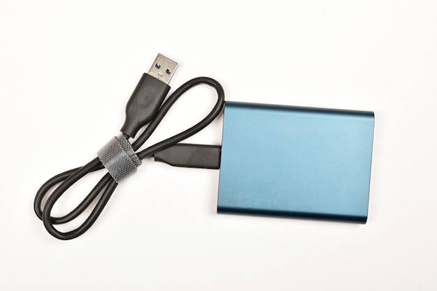 New Delhi India December 11 2021 Samsung SSD Hard Drive with Data Cable External SSD Hard Disk