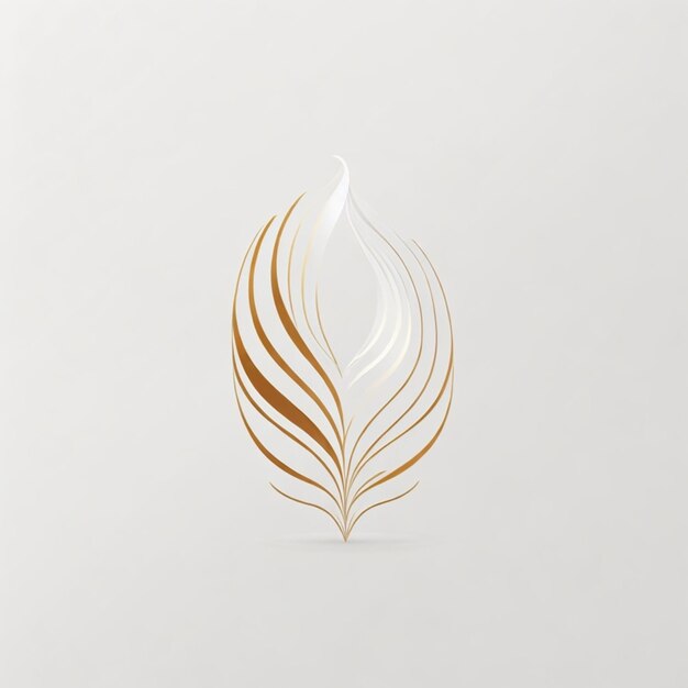 Новый элегантный логотип с белым фоном