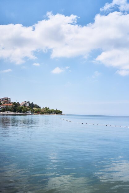 Photo new embankment of istanbul on a sunny summer day