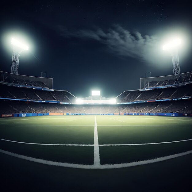 写真 フットボールのスタジアムを夜に見る _ ガジェット通信 getnews