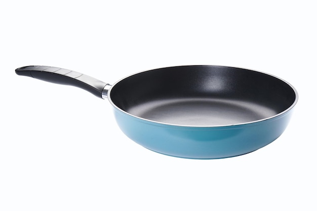 New frying pan isolated on a white background