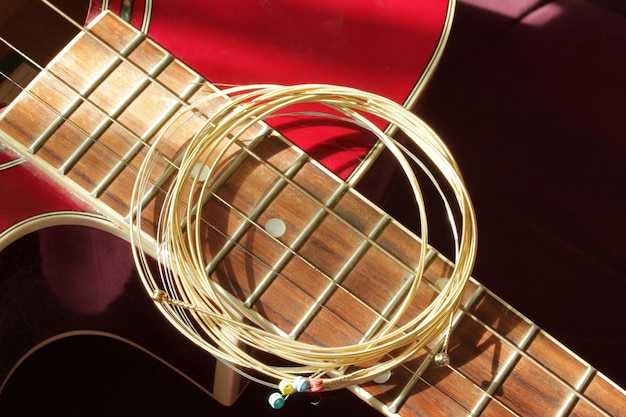 New guitar string and guitar