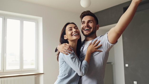 New Home Dream of Happy Couple Generatieve AI