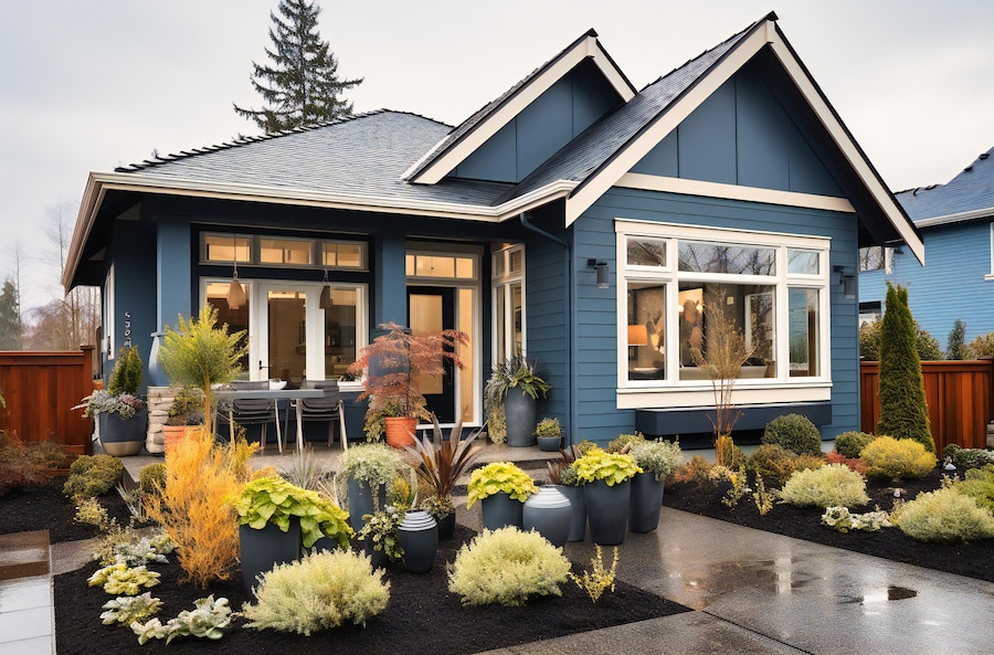 Premium AI Image new home exterior paint color trends