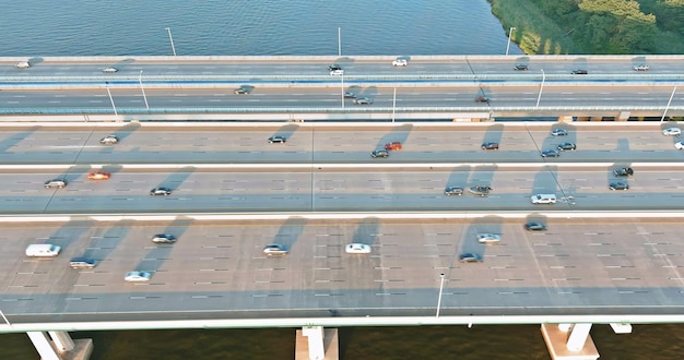 In New Jersey the Governor Alfred E Driscoll Bridge crosses the Raritan River over Garden State Parkway and 9 State Road