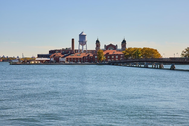 New Jersey Liberty State Park Ellis Island vanaf de kust