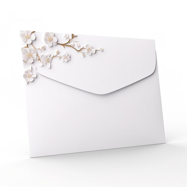 Photo new korean style card made of paper with subtle and elegant design
