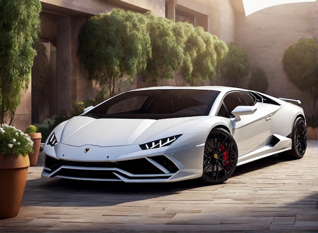 new Lamborghini CAR wait garden