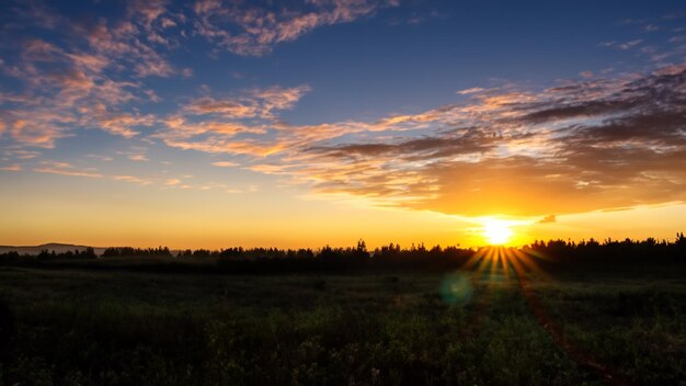 New Light Sunrise Horizon and Cloudscape