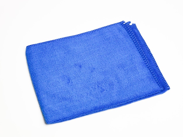 New microfiber cloth against white background.