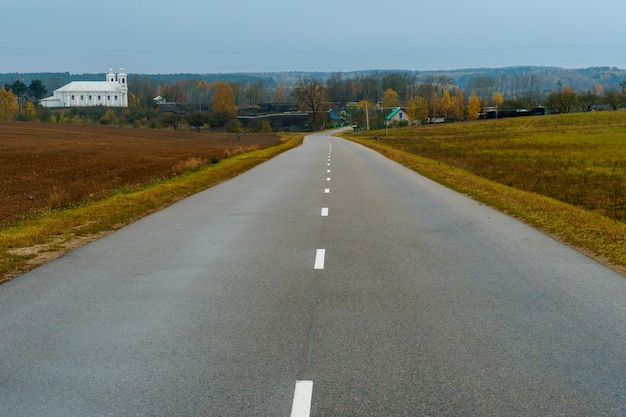 New modern asphalt in rural areas Highquality conditions for business development in the field of cargo transportation and logistics