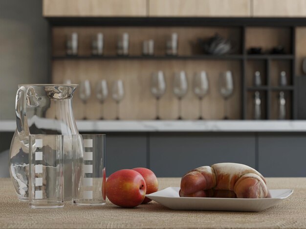 New modern kitchen interior