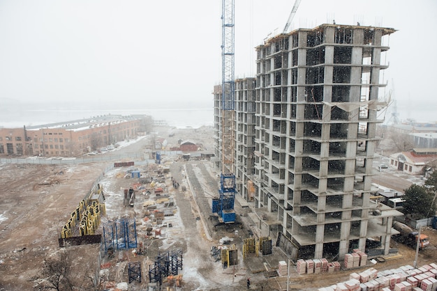 New multi-storey building under construction