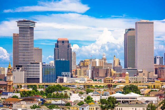 Orizzonte del centro di new orleans louisiana usa