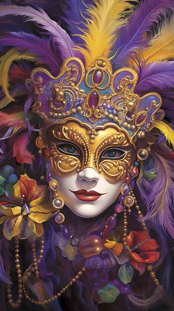 New Orleans Mardi Gras postcard