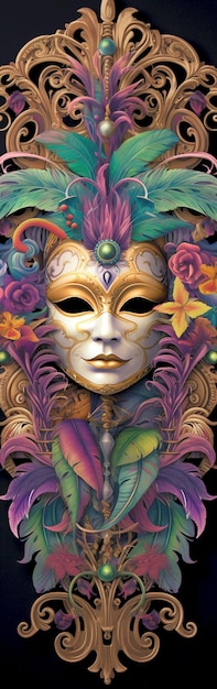 New Orleans Mardi Gras postcard