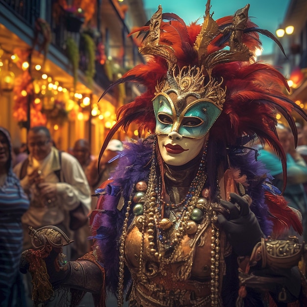 New Orleans Mardi Gras poster