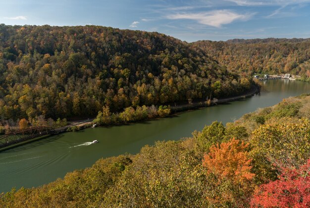 Photo new river from hawks nest overlook