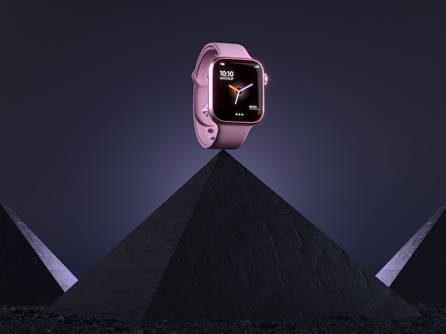 Foto nuovo bilanciamento smartwatch con piramide