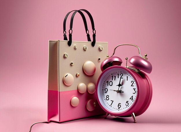 New Style Shopping Bag with twin bell alarm of light color