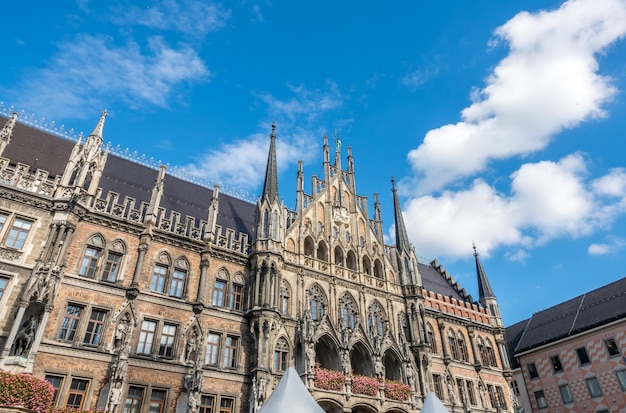 写真 ドイツ、ミュンヘンの新市庁舎neues rathaus