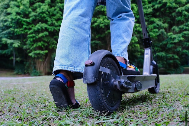 New trend of riding a pushed electric scooter in indonesia 5 june 2023