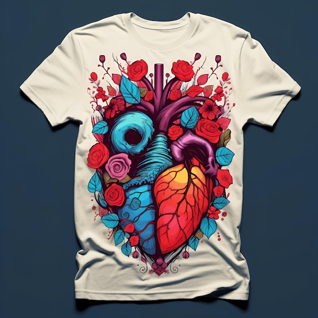 Photo new trendy fashion t shirt design