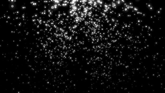 2020年。背景のボケ味。抽象的なライト。メリークリスマスの背景。キラキラ光。多重粒子。分離された雪片