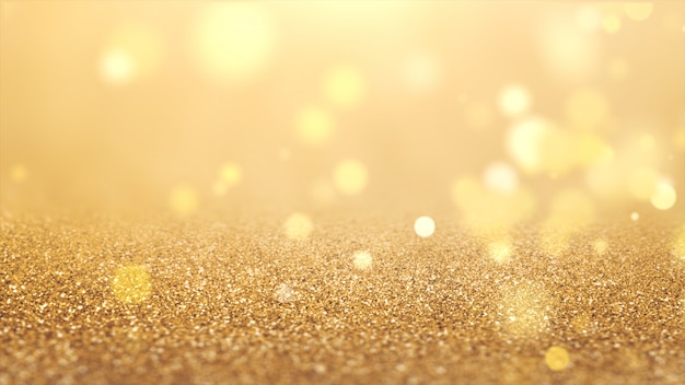 Photo new year 2020. bokeh background. lights abstract. merry christmas backdrop. gold glitter light. defocused particles. golden color