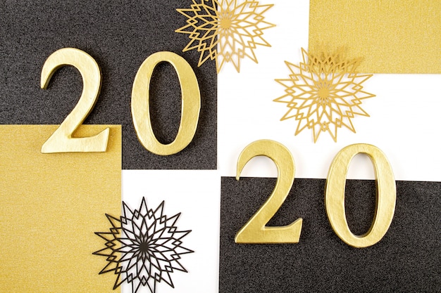 Photo new year 2020 celebration concept