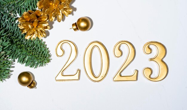 Foto carta delle feste di capodanno 2023