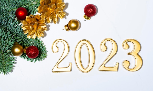 Foto carta delle feste di capodanno 2023