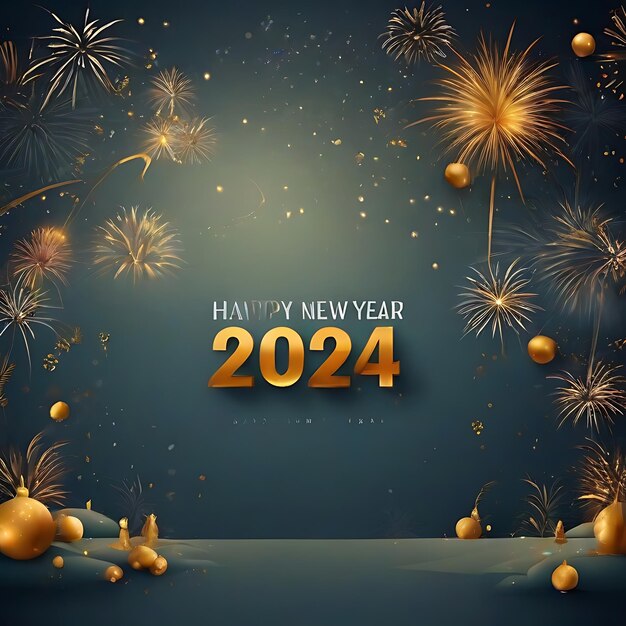 Premium AI Image New year 2024 AI