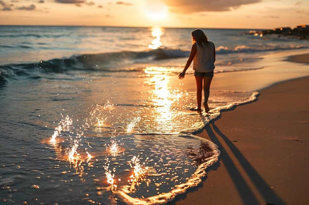 New year 2024 celebration on the beach