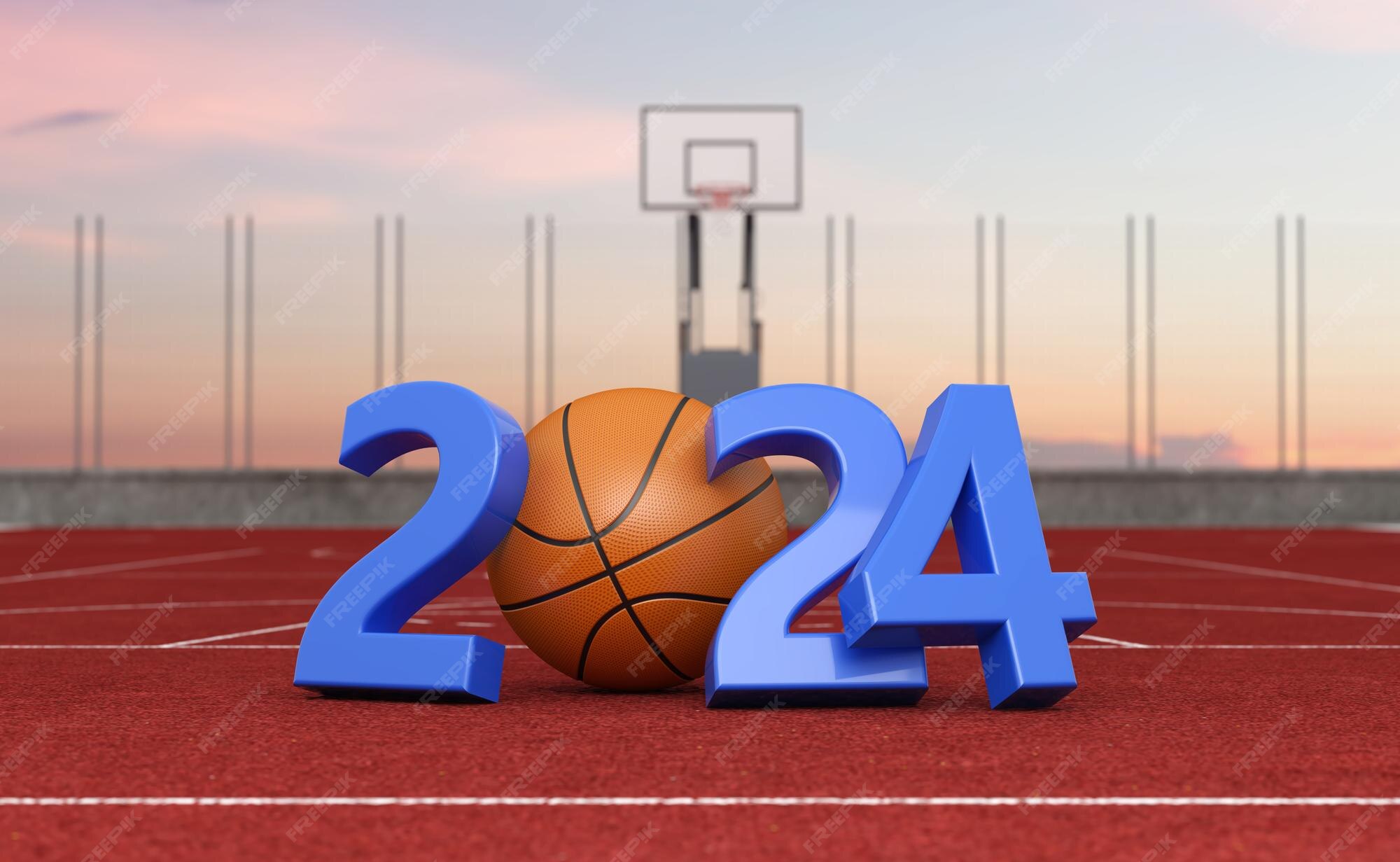 Premium Photo New year 2025 creative design concept with basketball