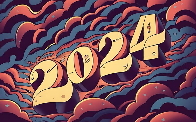 사진 새해 2024 행복한 새해 2024 배경 2024 벽지 행복한 새해 2024 티셔츠 디자인