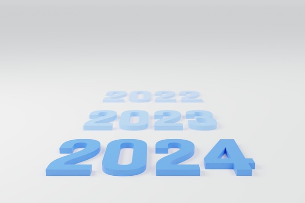 Фото Новый год 2024 текстовый дизайн для плаката брошюры бизнес-отчета