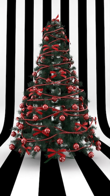 Foto attributi del nuovo anno su uno sfondo bianco con un ramo di un albero di natale