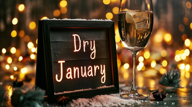 new year background dry january