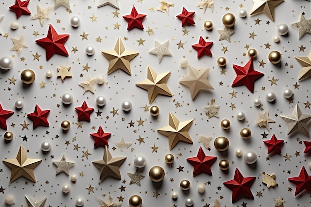 New Year background stars decorations greeting card