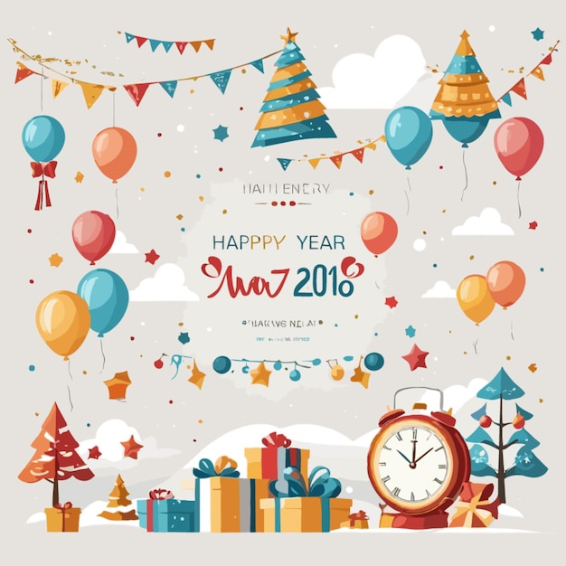 New year background vector